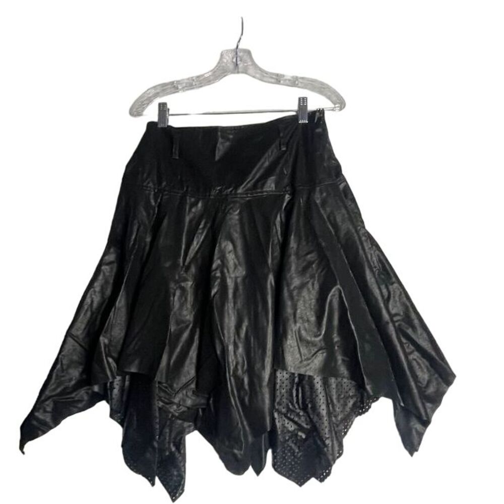 Black Asymmetrical Skirt - Women